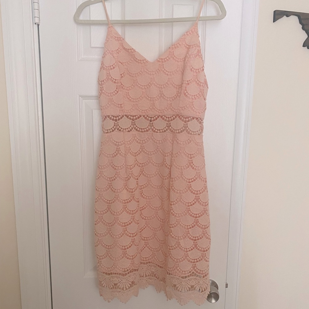 Pink cocktail dress